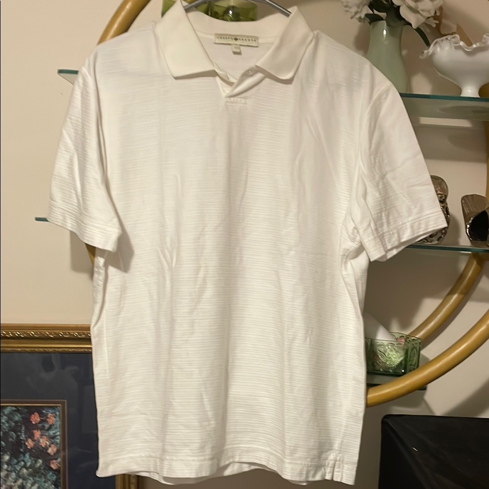 Classic Joesph Abboud White Polo Men's Shirt 000659